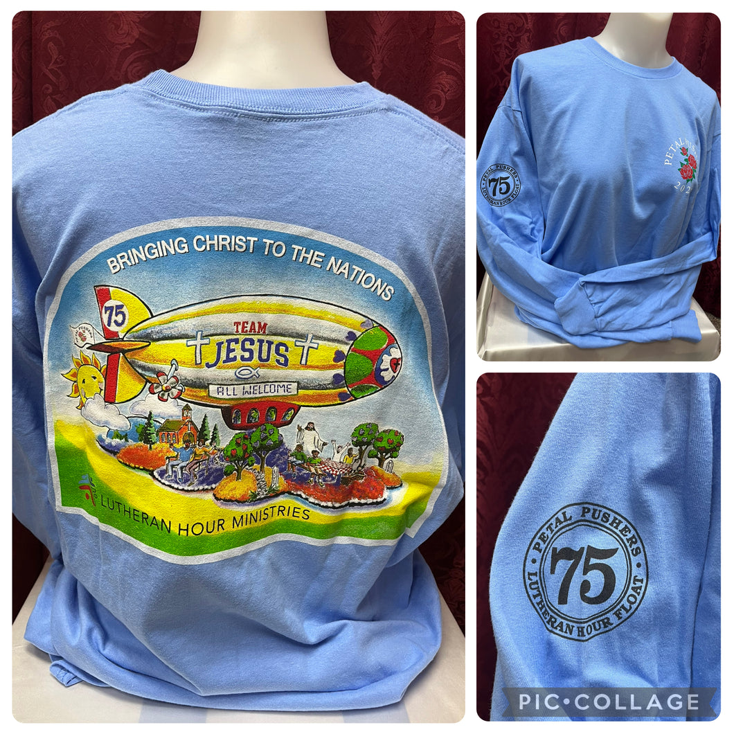 2026 Petal Pushers® Zip-up Hoody Caolina Blue (shirt shown instead of hoody)