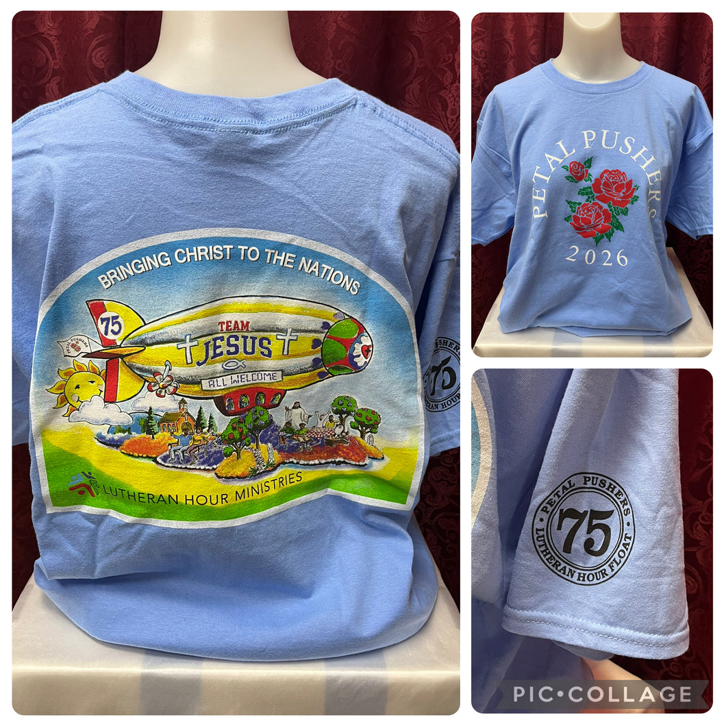 2026 Petal Pushers® Tee Shirt - Short Sleeve , Carolina Blue