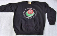 Load image into Gallery viewer, Sweatshirt: Embroidered Tournament of Roses Logo (Black)
