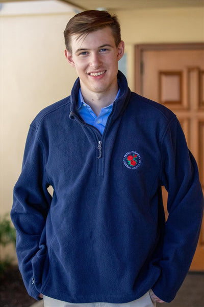 1/4 Zip Fleece with Embroidered Petal Pushers® Logo