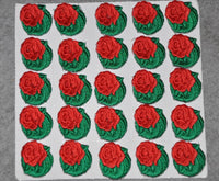 Embroidered Stick-on Roses (25 Roses)