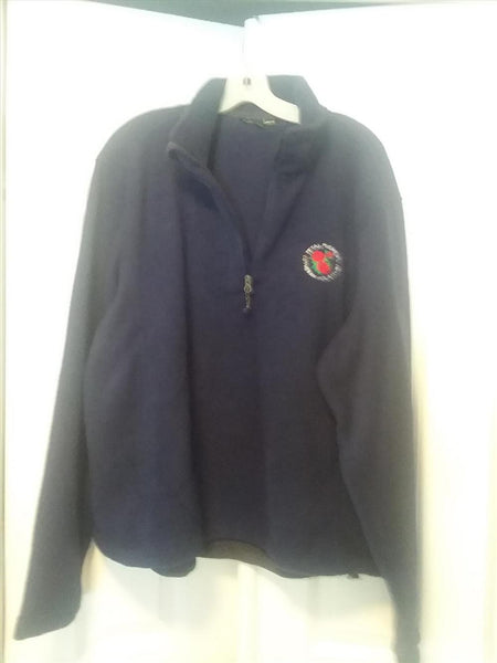 Fleece Jacket, Embroidered Petal Pushers® Logo (Navy)